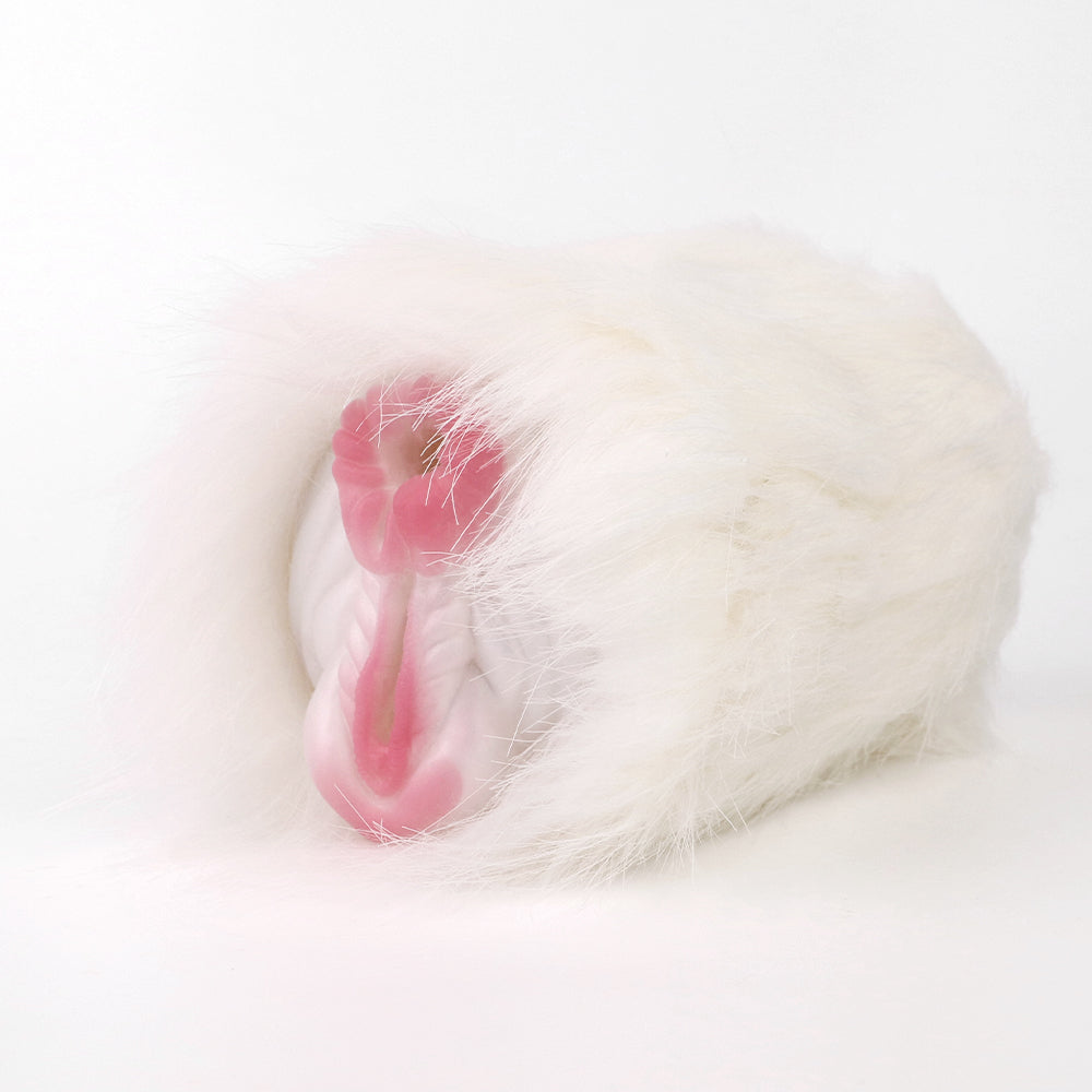 Masturbateur masculin de chatte de poche d'animal à fourrure - Masturbation de pénis vaginal en silicone fantastique