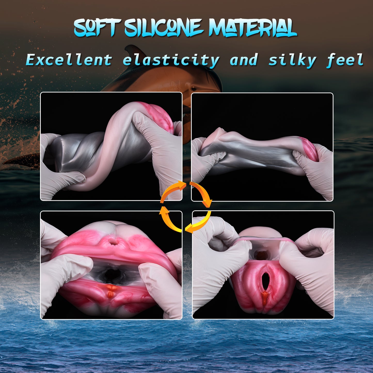 Animal Pocket Pussy Penis Masturbator - Fantasy Silicone Vaginal Blowjob Sex Toys for Men