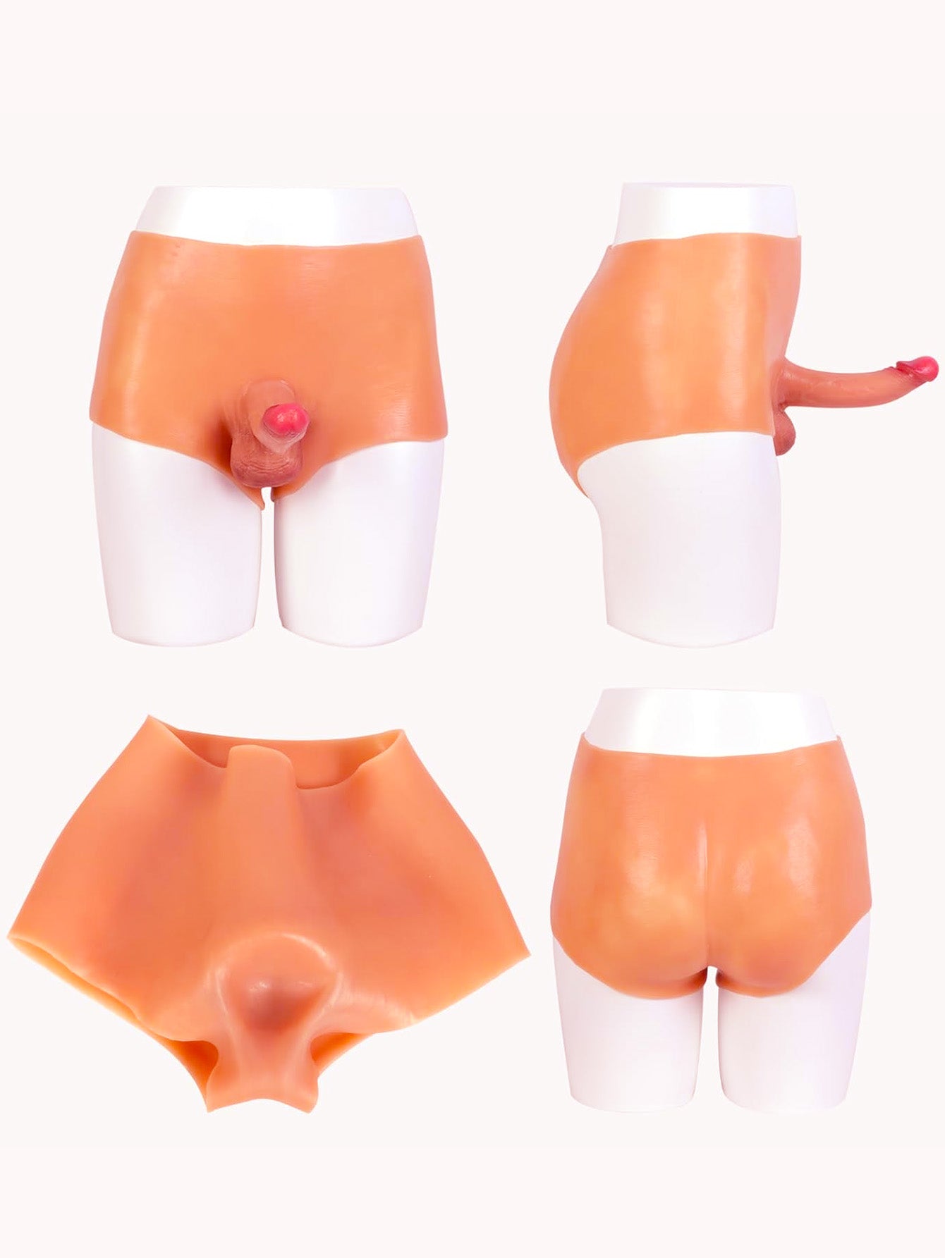 Strap On Realistic Dildo Pants - Wearable Silicone Couple Sex Toys for Lesbian Gifts