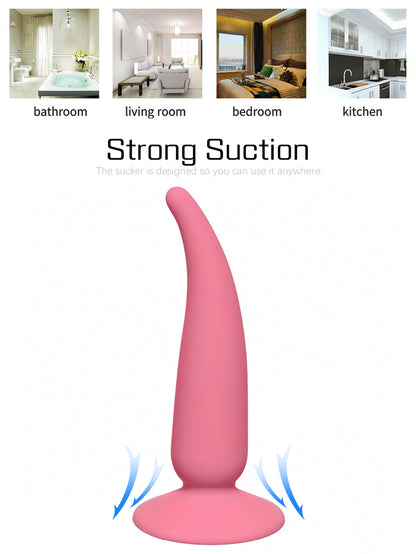 Saugnapf-Dildo-Analplug – weiches Silikon-Vagina-Stimulator, Erwachsenenspielzeug für Unisex