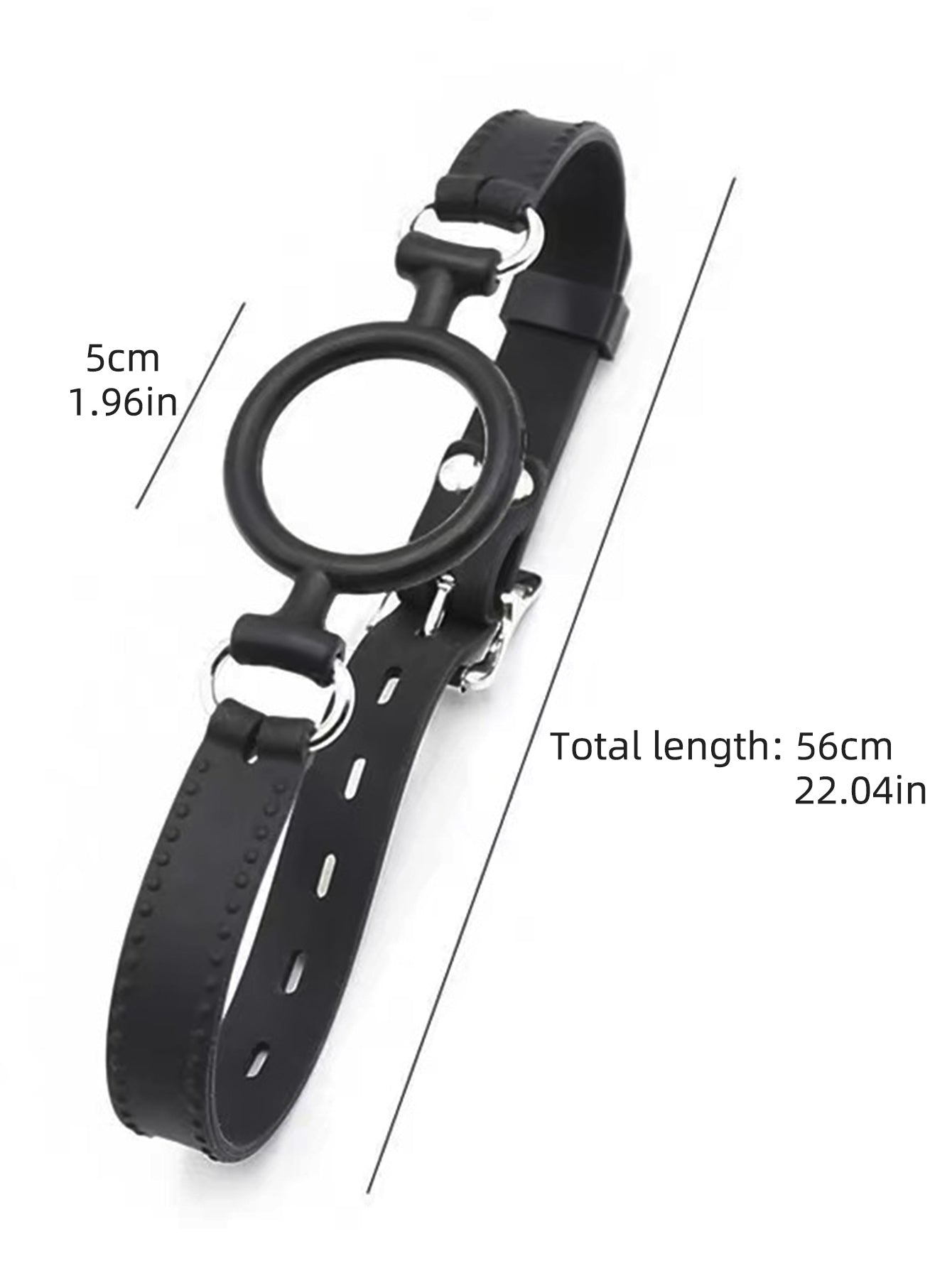 Jouets BDSM Ring Gag en silicone - Contraintes de bondage taille réglable