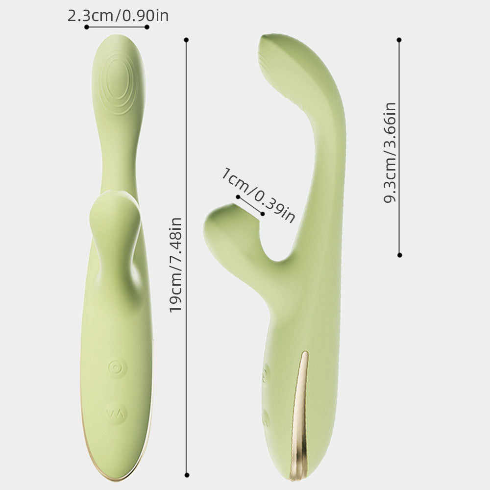 Vibromasseur anal vibrant à succion de clitoris de lapin - Stimulation vaginale du clitoris vaginal avec doigt sexuel oral