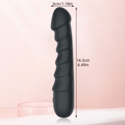 Vibrating Butt Plug Prostate Massager - Finger Sprial Anal Dildo G-spot Vibrator Sex Toys for Men Women