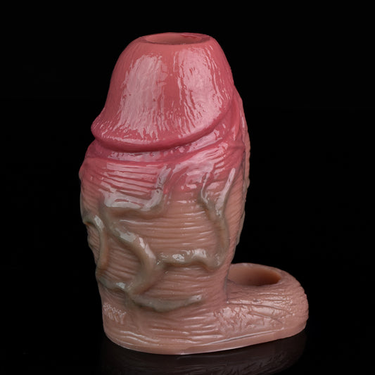 Realistic Cock Sleeve Enlargement Sex Toy for Men - Big Girthy Penis Extender Masturbator