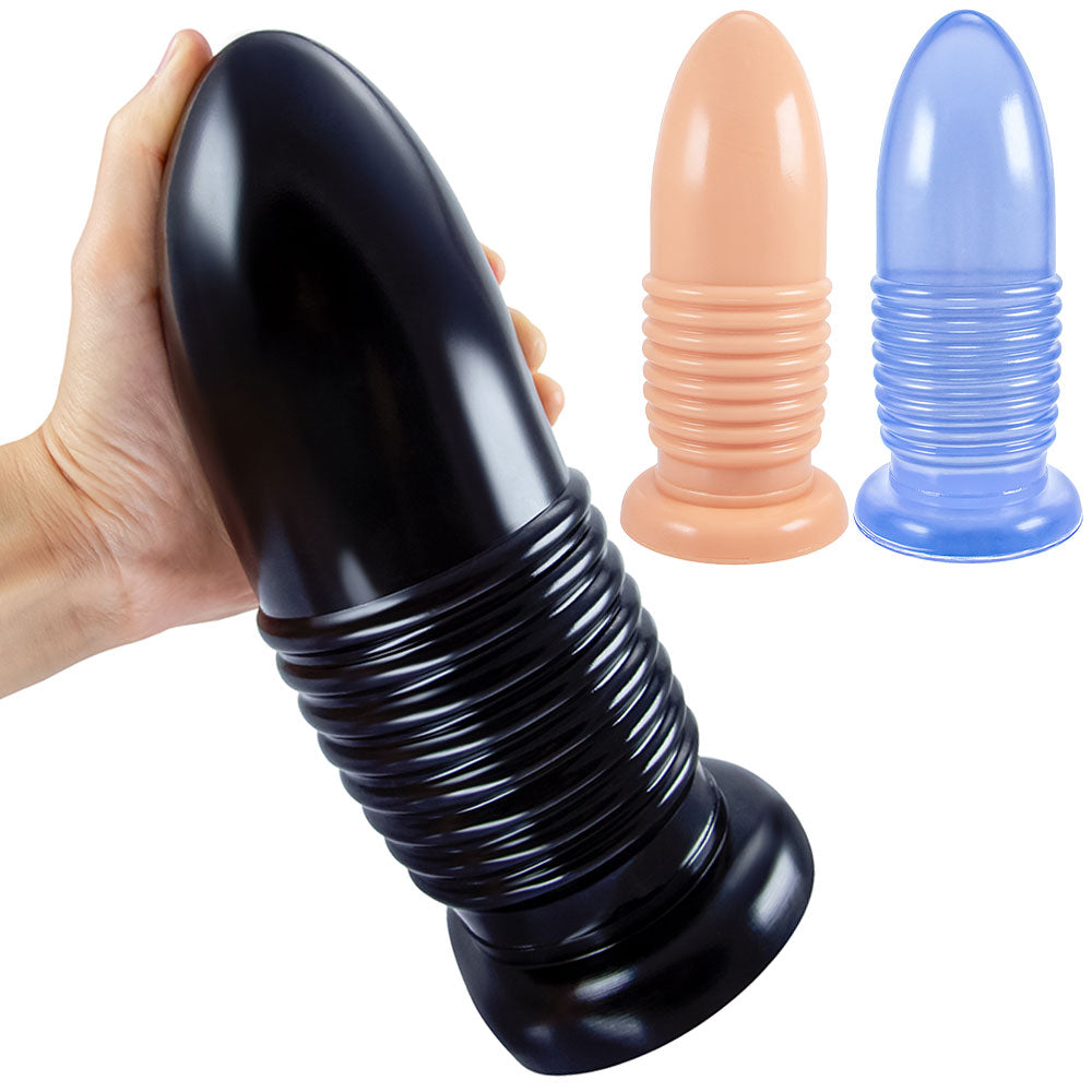 Big Bullet Analdildo Butt Plug – weicher Saugnapf, freihändiges Sexspielzeug für Frauen und Männer