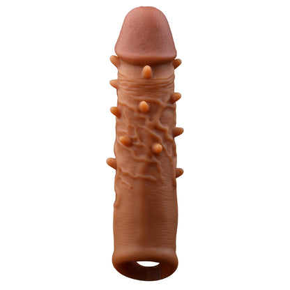 Manchon de pénis fantaisie Sex Toys pour hommes - Extension de gaine de pénis en silicone Knots