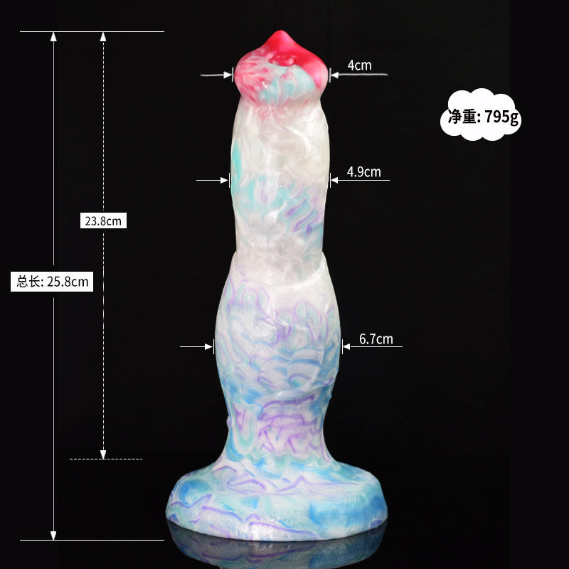 Geknoteter Hundedildo aus Silikon für den Analplug – Fantasy-Monsterdildo aus Silikon für Analsex