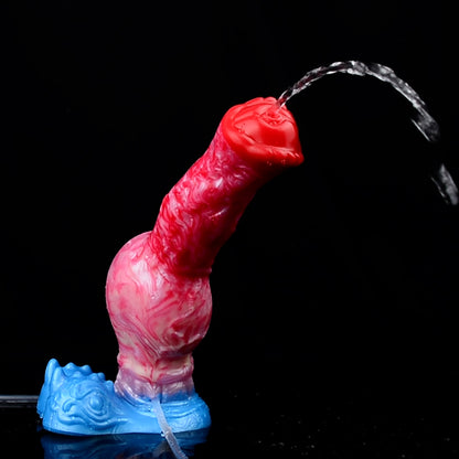 Aufblasbarer Fantasy-Dildo mit Squirting-Effekt, Anal-Buttplug – Weiche Pferdedildos aus Silikon, Sexspielzeug für Frauen und Männer