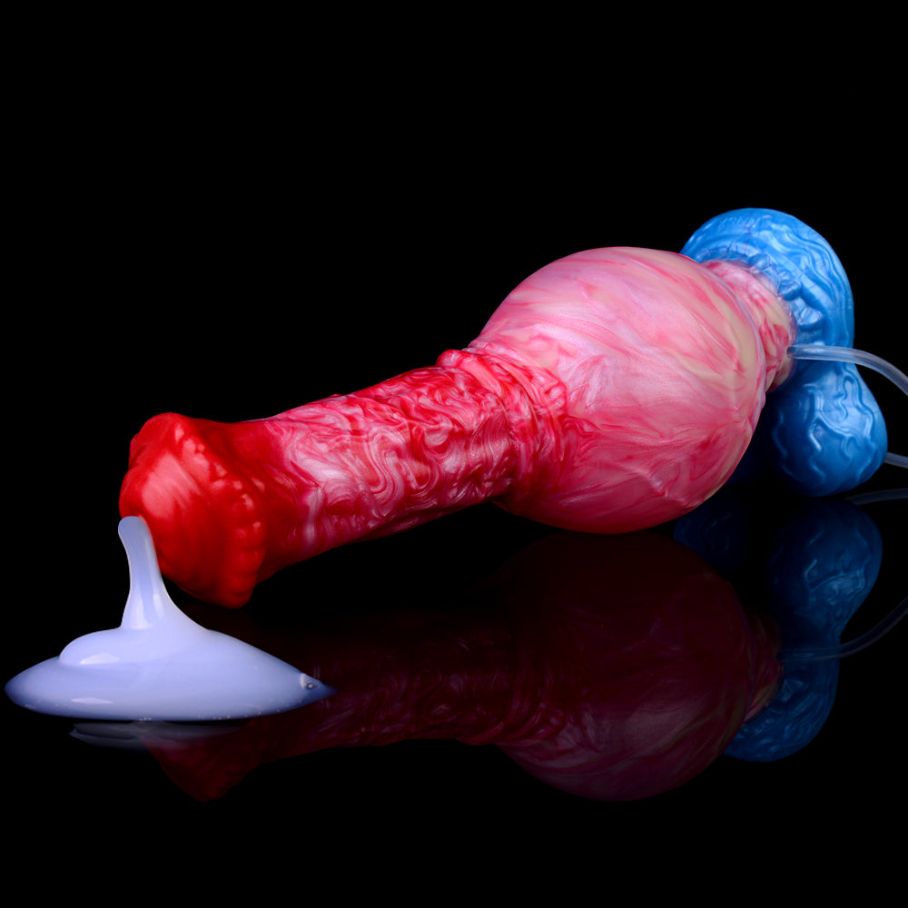 Inflatable Squirting Horse Dildo Butt Plug - Fantasy Monsterdildo Anal Sex Toys for Men Women