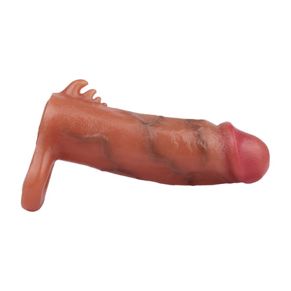 Realistic Huge Dildo Penis - Lifelike Soft Silicone Cock Sleeve Sex Toy for Men - Domlust