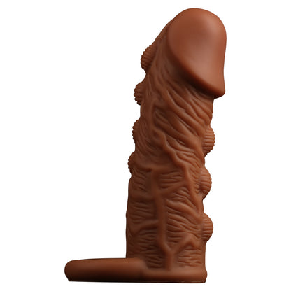 Jouets sexuels pour hommes avec manchon de pénis noué grandeur nature - Agrandisseur de gaine de pénis texturée en silicone de qualité supérieure