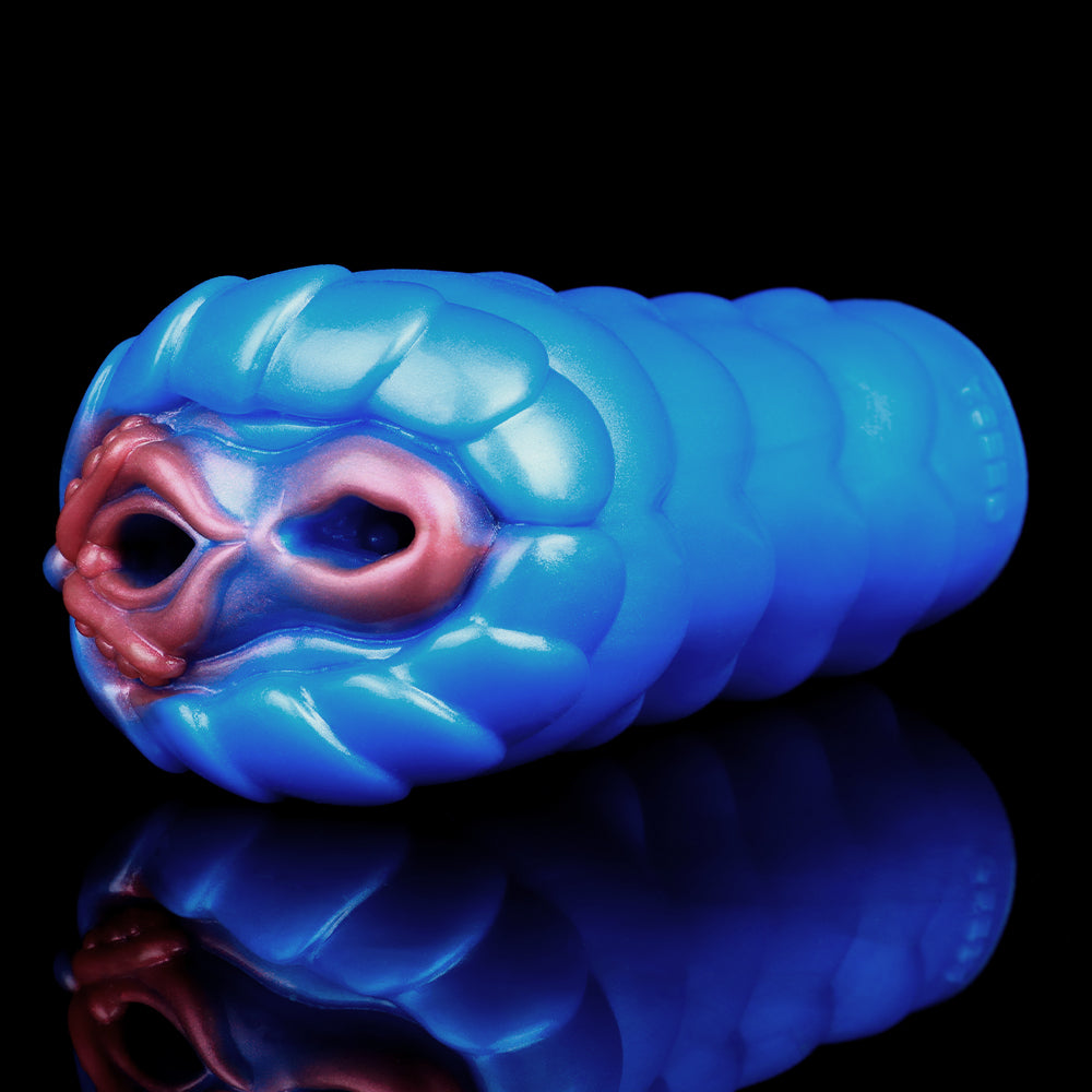 Fantasy Beast Pocket Pussy Male Sex Toy - Vibrating Bullet Dual Vaginal Penis Masturbator