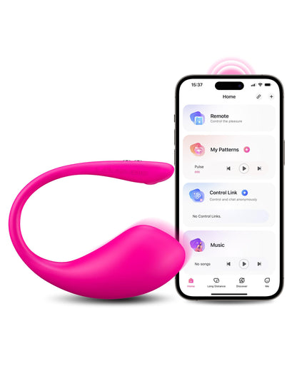 LOVENSE Lush 3 Remote Control Vibrator for Women - Wearable G-spot Massager for Long Distance Couples