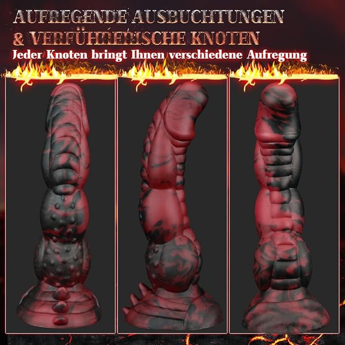 Dickman Realistische Monsterdildos – 8,5'' Knoten Exotische Dildos Analdildos – Domlust Premium-Silikon-Sexspielzeug