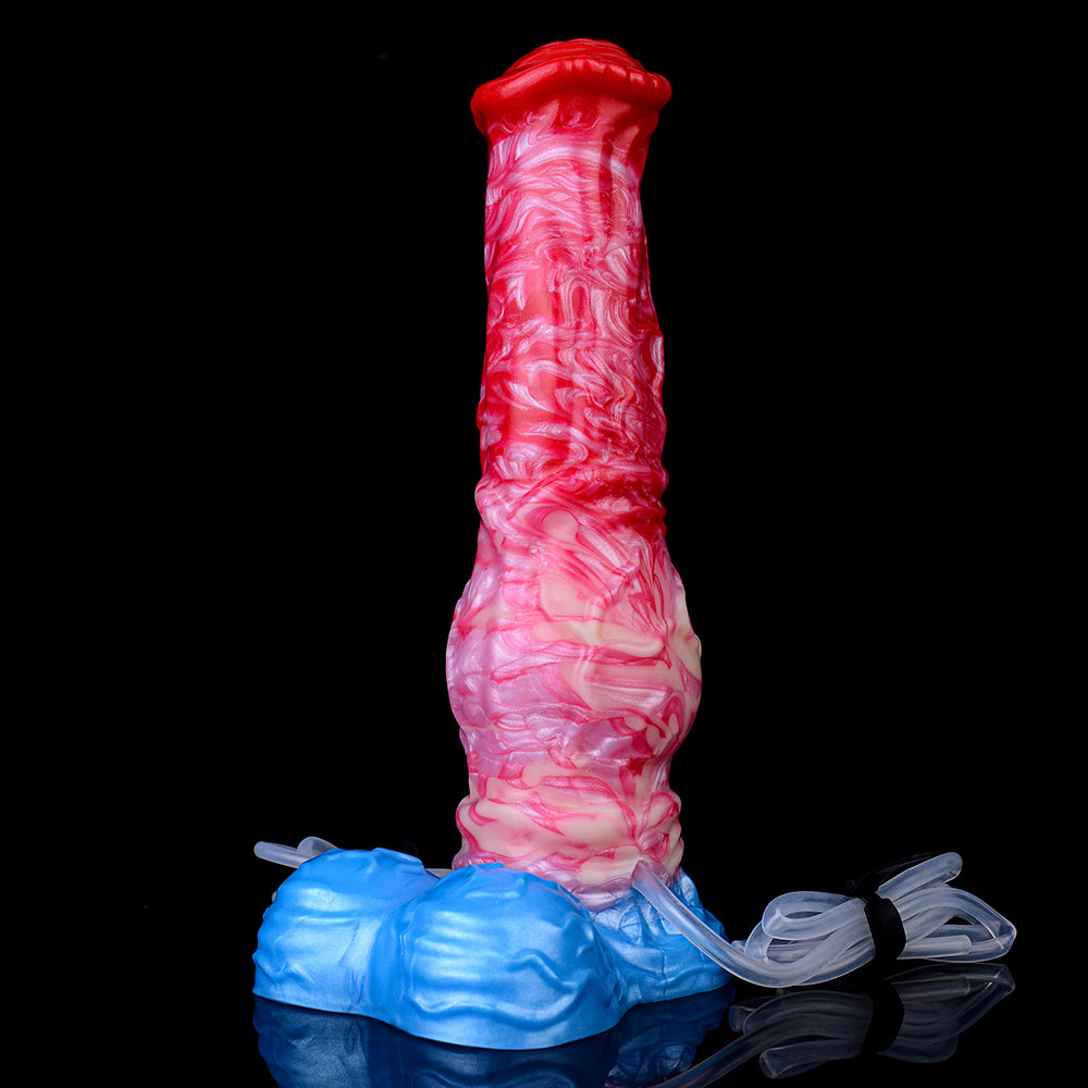 Inflatable Squirting Horse Dildo Butt Plug - Fantasy Monsterdildo Anal Sex Toys for Men Women