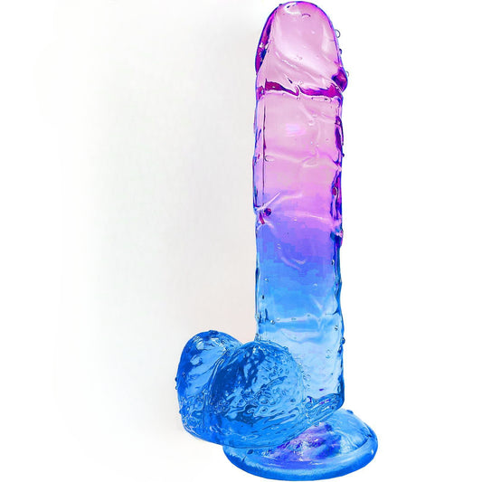 Jelly Colored Dildo Realistic Butt Plug - Lifelike Suction Cup Sex Toys for Women