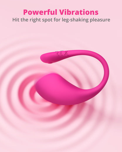 LOVENSE Lush 3 Fernbedienungsvibrator für Frauen – Tragbarer G-Punkt-Massager für Paare in der Ferne