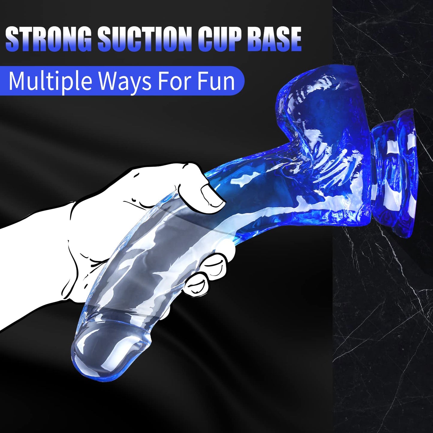 Colored Realistic Dildo Butt Plug Prostate Massager - Jelly Suction Cup Sex Toys for Women