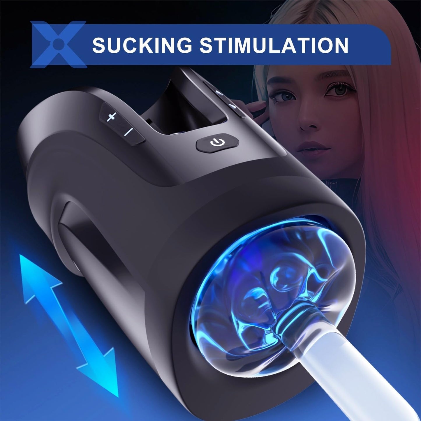 Handheld Automatic Male Masturbator - Heating Suction Thrusting Sex Machine for Men