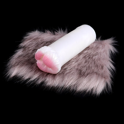 Furry Dog Pocket Pussy - Realistic Animal Vaginal Double Open Penis Masturbator