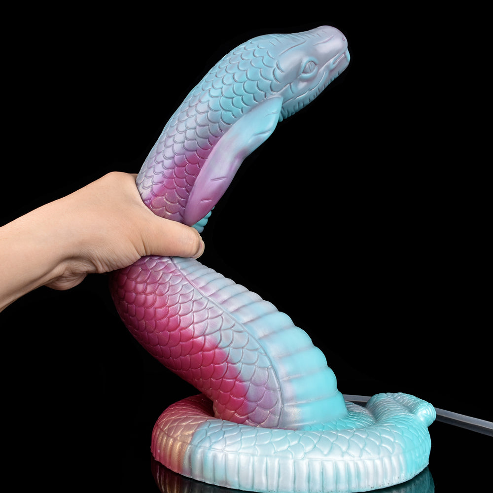 Squriting Snake Monster Dildo Butt Plug - Fantasy Big Suction Silicone Anal Sex Toys for Women