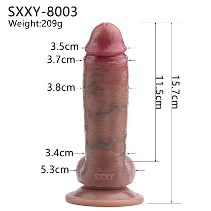 Thick Realistic Dildo Anal Butt Plug Sex Toy for Women - Lifelike Soft Suction Cup Prostate Massager