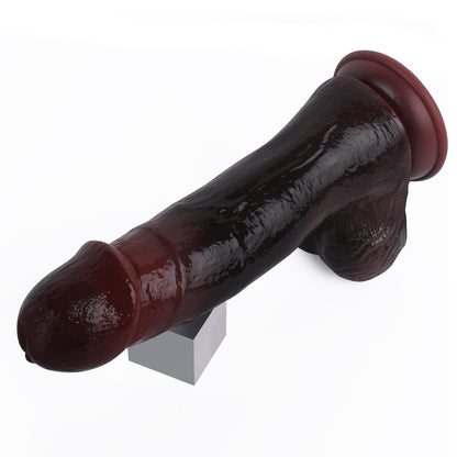 Ebony Thrusting Dildo Vibrating Butt Plug - Remote Control Realistic Anal Dildos Womoen Sex Toy