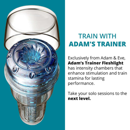 Adamandeve Trainer by Fleshlight - Electric Pocket Pussy with Intensity Chambers - 8.5" Jelly Silicone