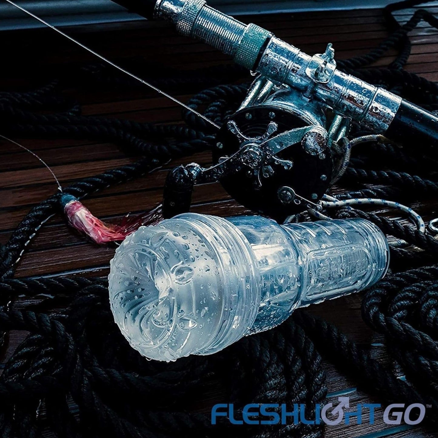 Fleshlight GO Torque – Kompakte Jelly-Taschenmuschi mit einstellbarer Saugkraft – 8 Zoll großer Masturbator für Männer