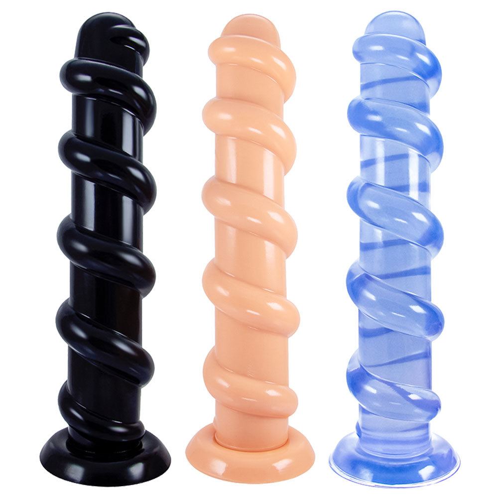 13 inch Long Knotted Dildo - Huge Anal Dildo Female Sex Toys Suction Cup Hands Free Play