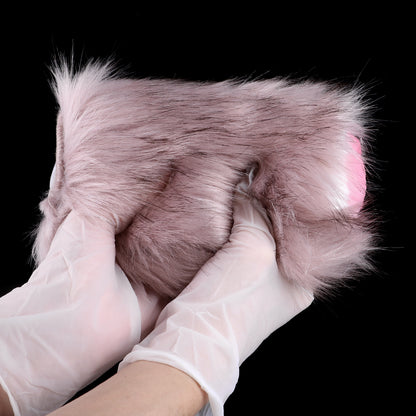 Furry Dog Pocket Pussy - Masturbateur vaginal animal réaliste à double pénis ouvert