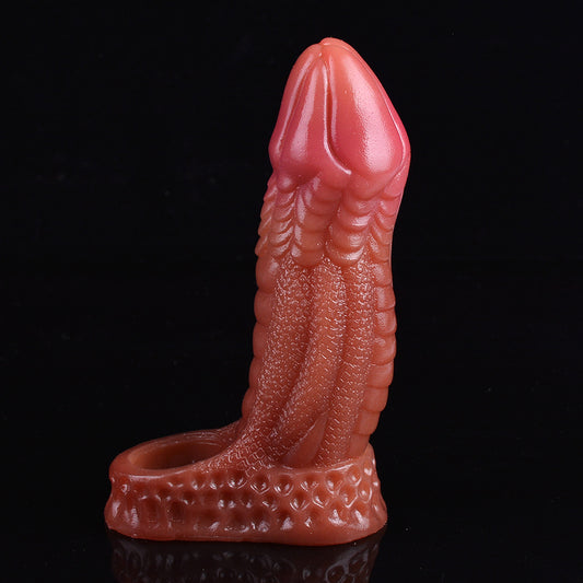 Fantasy Monsterdildo Cock Sleeve - Silicone Realistic Dildo Sex Toys for Men Couple Play