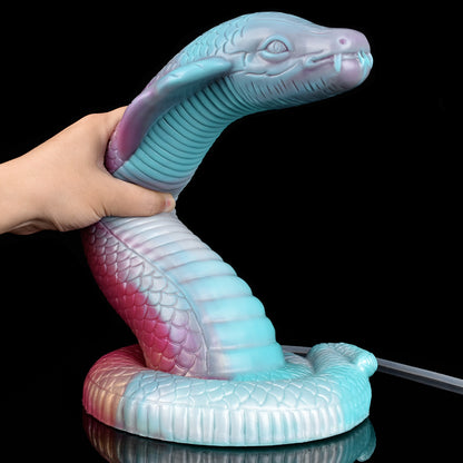 Squriting Snake Monster Dildo Butt Plug - Fantasy Big Suction Silicone Anal Sex Toys for Women