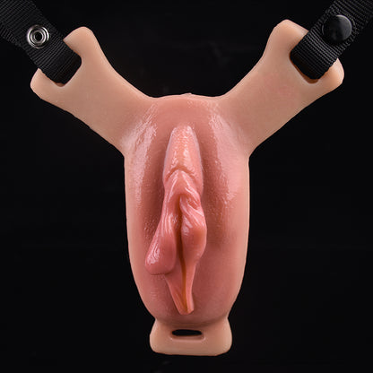 Life Size Pussy Sex Grinder -  Vibrating Bullet Realistic Vaginal Masturbator for LGBTQ Couples