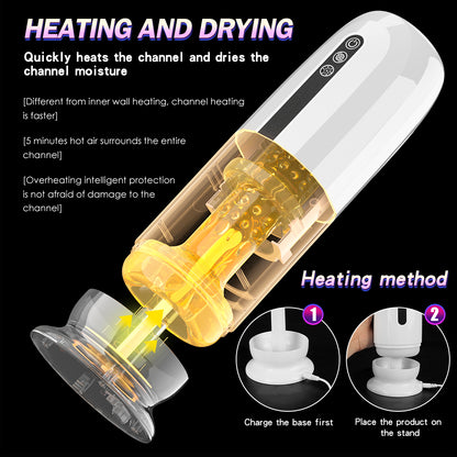 Strap-on Male Masturbator Blowjob Machine - Vacuum Oral Sucking Vibrating Sex Toys for Men