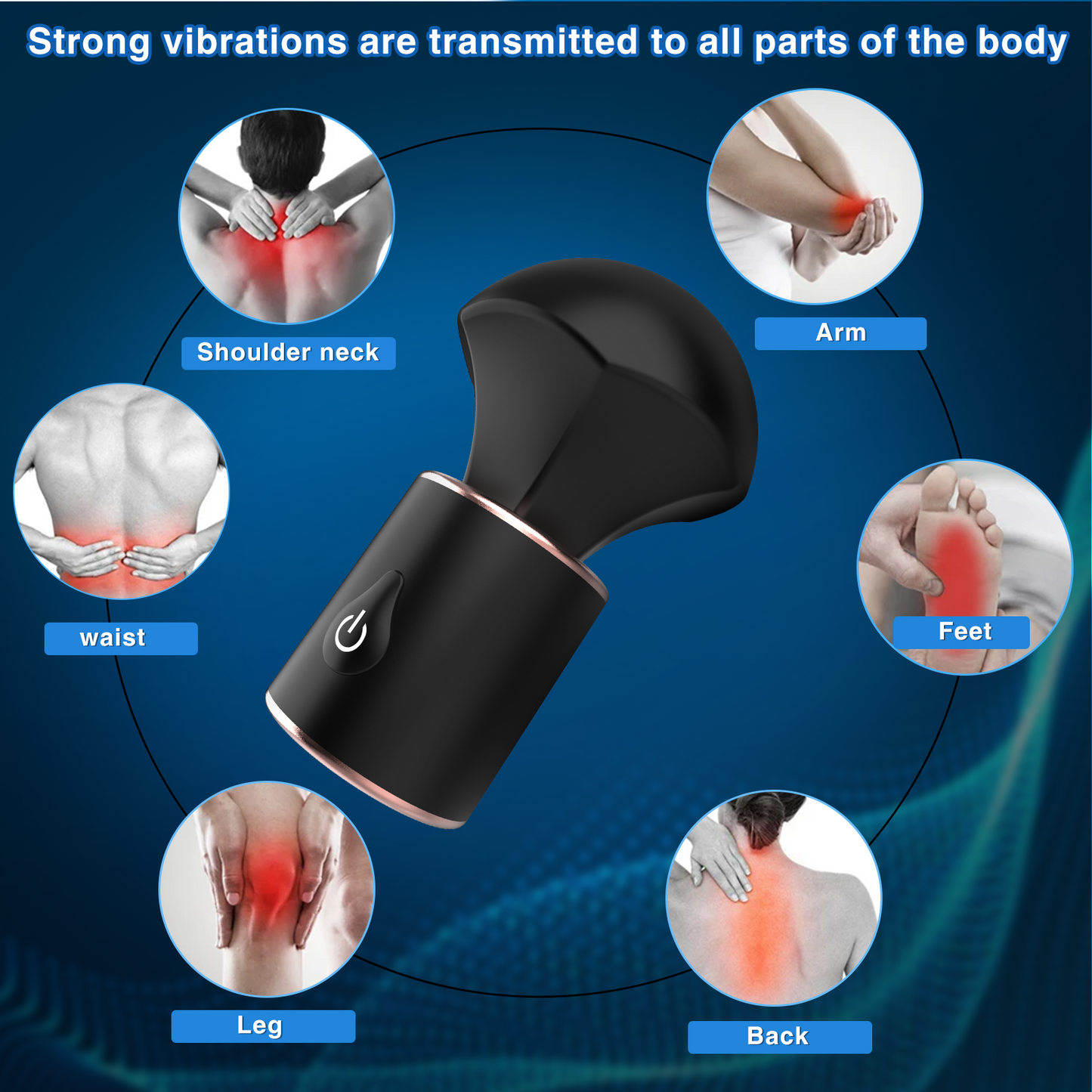 Vibromasseur baguette magique E-stim - Stimulateur de clitoris et de mamelon de poche Jouets sexuels pour femmes et hommes