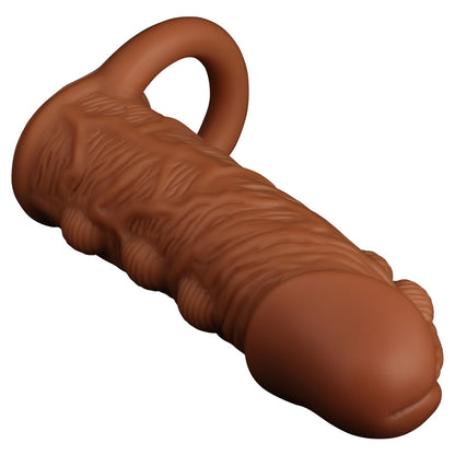 Jouets sexuels pour hommes avec manchon de pénis noué grandeur nature - Agrandisseur de gaine de pénis texturée en silicone de qualité supérieure