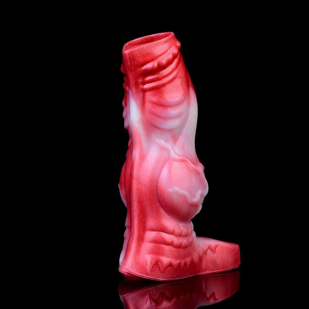 Realistic Dogdildo Penis Sleeve Extender - Fantasy Knotted Cock Condom Male Sex Toys