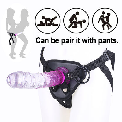 Strapon Jelly Dildo Butt Plug - Strapless Harness Reas Lesbisches Paar Sex Vergnügen