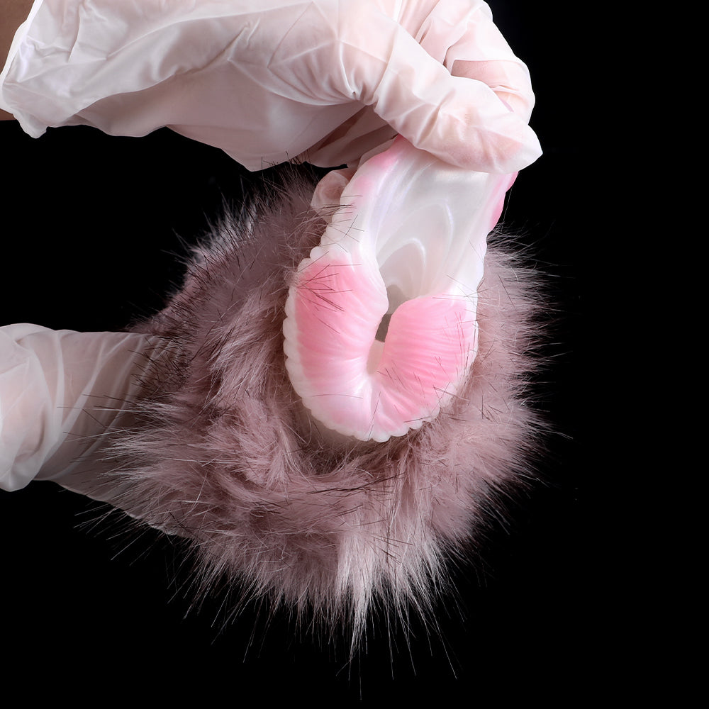 Furry Dog Pocket Pussy - Masturbateur vaginal animal réaliste à double pénis ouvert