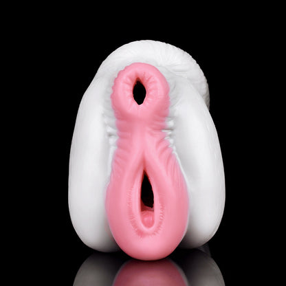 Fantasy Horse Pocket Pussy Male Sex Toy - Pink Vagina Dual Hole Penis Masturbator