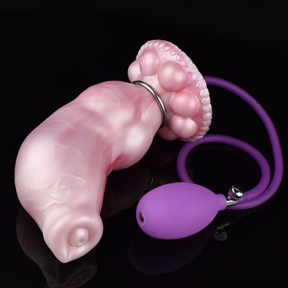 Aufblasbarer Monster-Analdildo-Buttplug - Individuell anpassbares Sexspielzeug für vaginale Masturbation und Milch