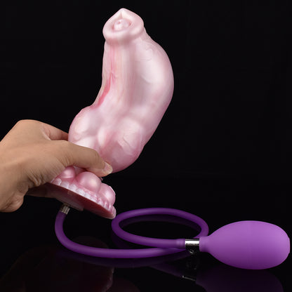 Aufblasbarer Monster-Analdildo-Buttplug - Individuell anpassbares Sexspielzeug für vaginale Masturbation und Milch