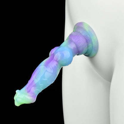 Fantasy Dog Dildo Butt Plug Prostatamassager - Buntes Monster Anal Sexspielzeug für Frauen