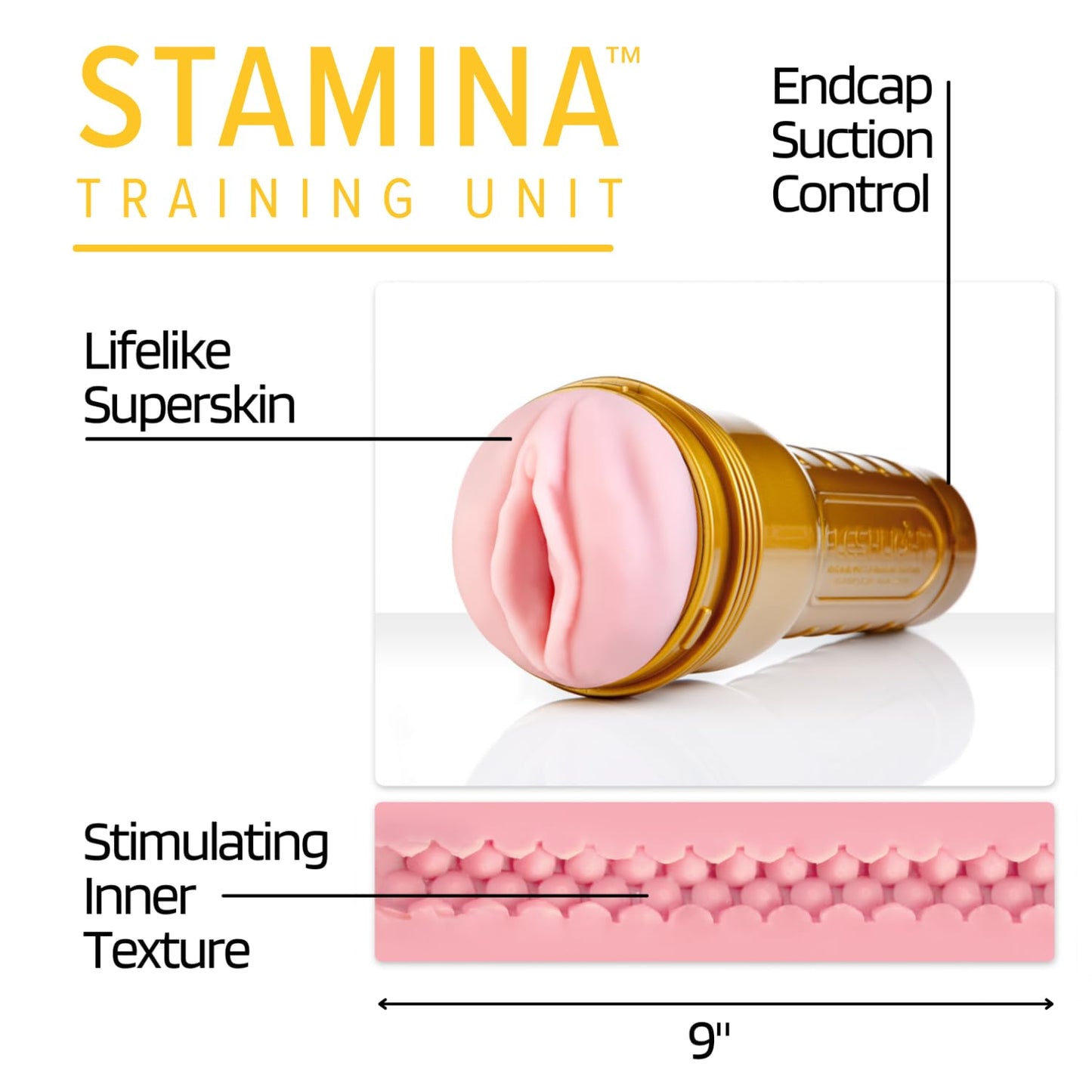 Fleshlight Stamina Training Unit - Gold Leistungssteigerer für Männer