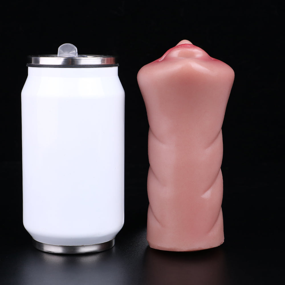 Lifelike Mounth Oral Sex Pussy Pocket Masturbator - Silicone Soft Penis Masturbation Cup Sex Toy for Men