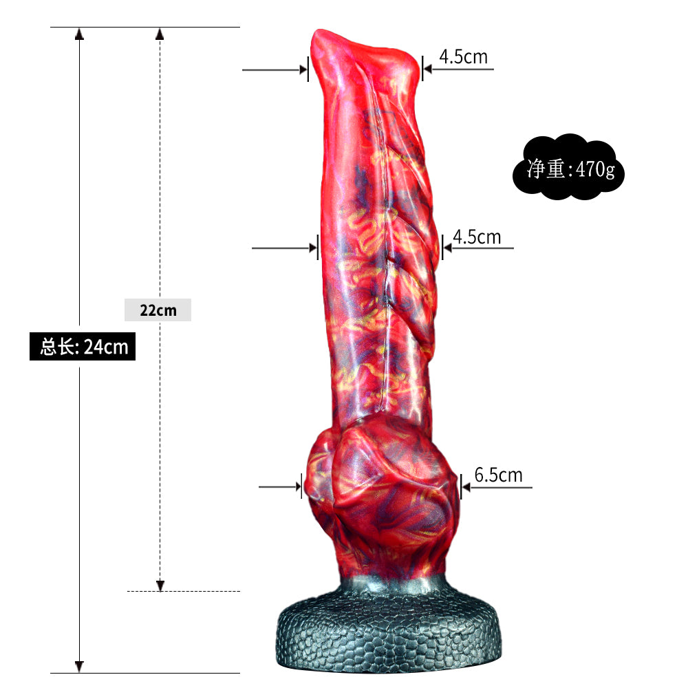 Monster Knotted Anal Dildo Butt Plug - Fantasy Dogdildo Suction Cup Sex Toy for Men Women