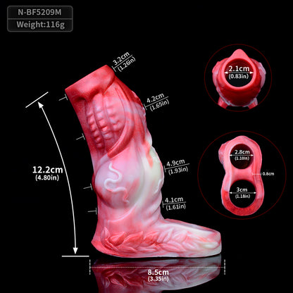 Fantasy Silicone Cock Sleeve Extender - Blood Dragondido Penis Sheath Sex Toys for Men