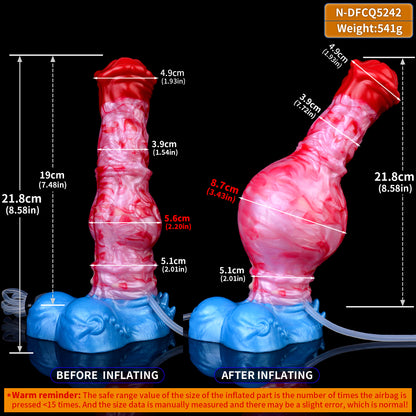 Gode ​​gonflable éjaculateur en forme de dragon, plug anal anal - Stimulation du clitoris, masturbation vaginale, jouets sexuels