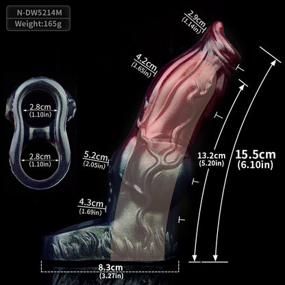 Fantasy Cocksleeve Jouets sexuels pour hommes - Manchon pénien en silicone à extrémité fermée Extension de cockring